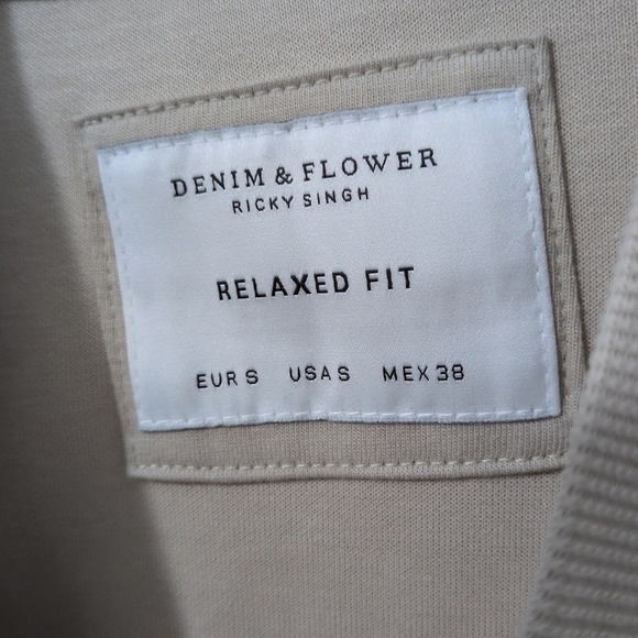 Denim & Flower Ricky Singh Short Sleeve T-Shirt Relaxed Fit Interlock Size Small - Picture 3 of 4
